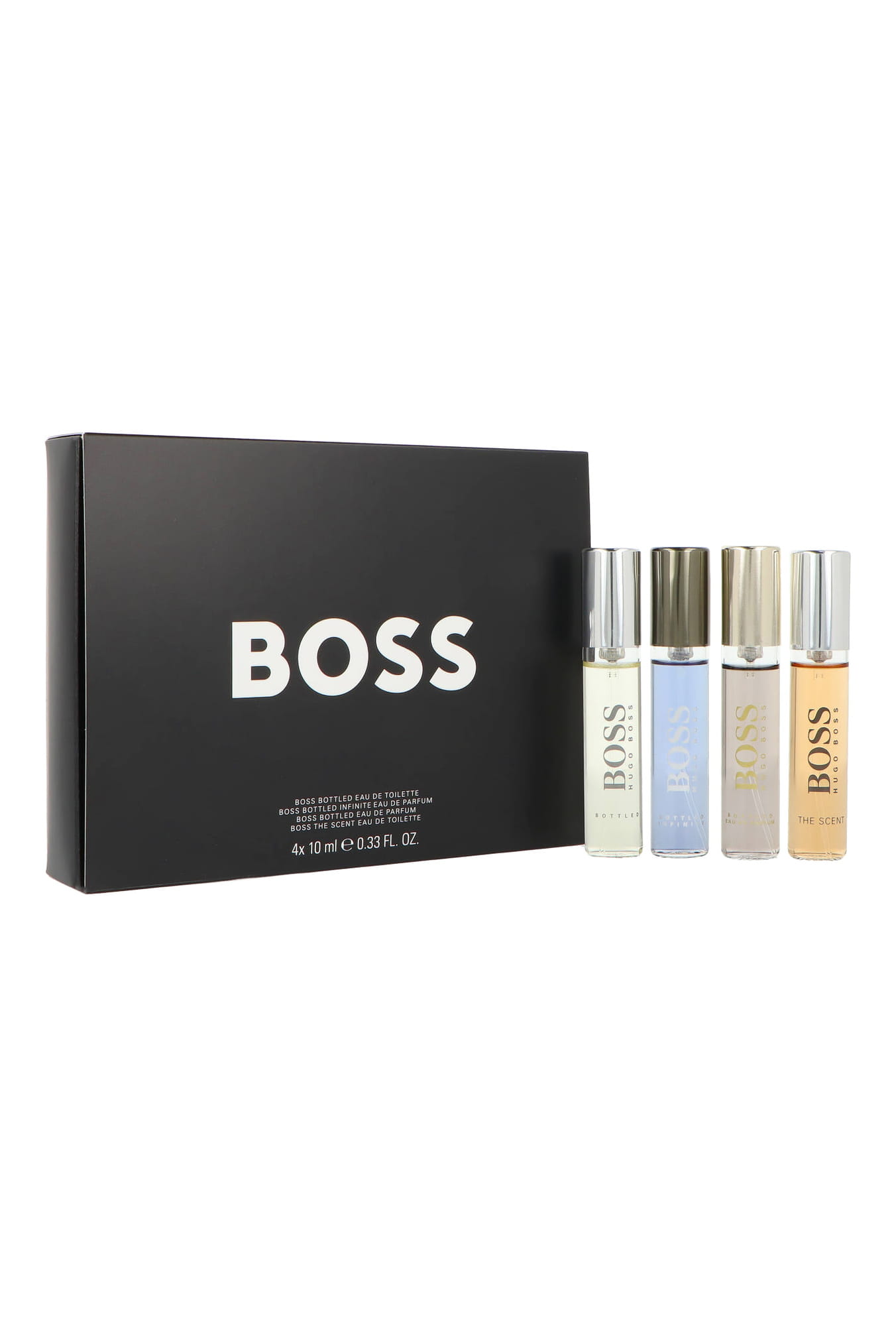 Zestaw Hugo Boss Miniatures Collection: Boss Bottled Woda Perfumowana 10ml + Boss Bottled Woda Toaletowa + Infinite Woda Perfumowana 10ml + The Scent Woda Toaletowa 10ml-650899